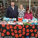 Volunteers from a past collection in Rugby town centre.