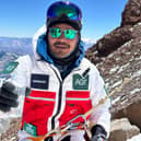 Hari Budha Magar during his world first climb of Mount Aconcagua. Credit: @ramirasamny @lifehappensoutdoors.