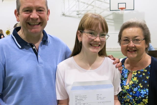 Southam College student Lauren celebrates her A-level results.