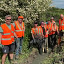 A team of Network Rail volunteers have successfully repaired the canal.