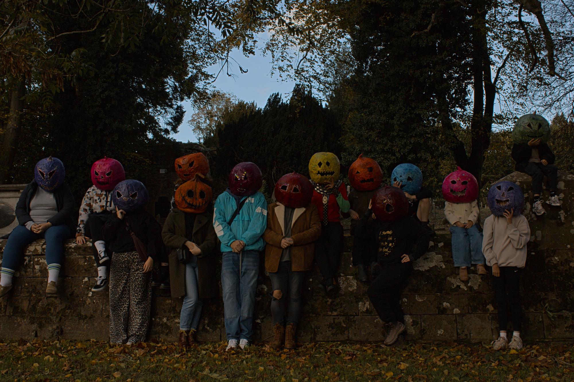 The community in Kenilworth joined a pumpkin parade last week.