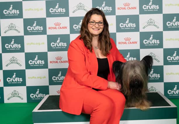 Kirsty Ryan with Fergil, a Skye Terrier: BeatMedia/The Kennel Club