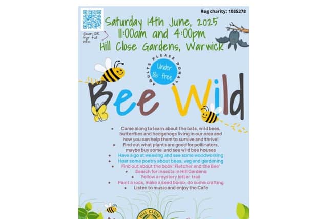 The event poster. Photo by Bee Friendly Warwick