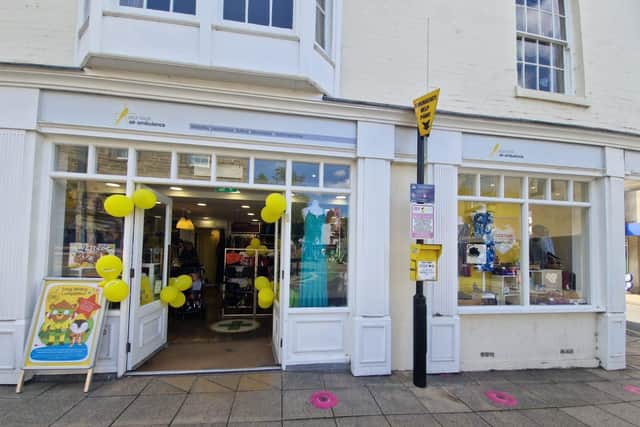 The Air Ambulance charity shop in Market Place in Warwick. Photo supplied
