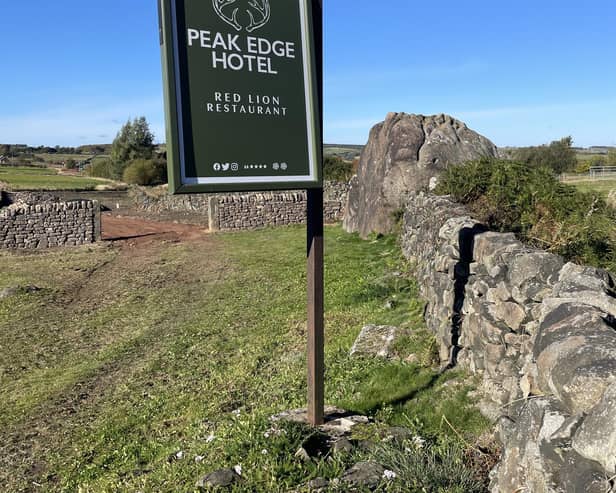 The Peak Edge Hotel is perched above the historic market town of Chesterfield. Image: Peak Edge Hotel