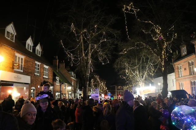 Kenilworth held two Christmas lights switch on events over the weekend. Photo by Warwick District Council