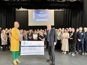 Police and Crime Commissioner Philip Seccombe and Deputy Police and Crime Commissioner Emma Daniell with representatives of the many funded projects.