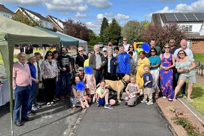 Residents of Redcar Close in Leamington held a grand street party on Sunday.