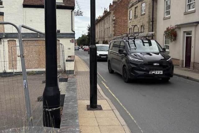 The new lamp post was installed in September. Photo by Stephen Gardner