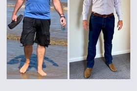 Todd before and after his fitness journey