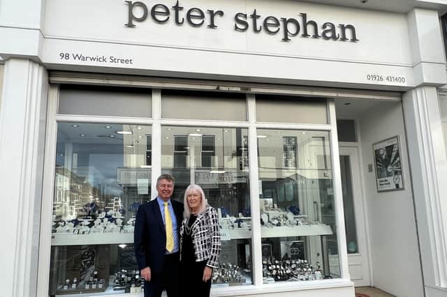 Colin and Sandie Scamp will retire and close Peter Stephan Jewellers in Leamington after they have sold all of the shop's stock in a closing down sale which launches on Saturday November 19. Picture supplied.