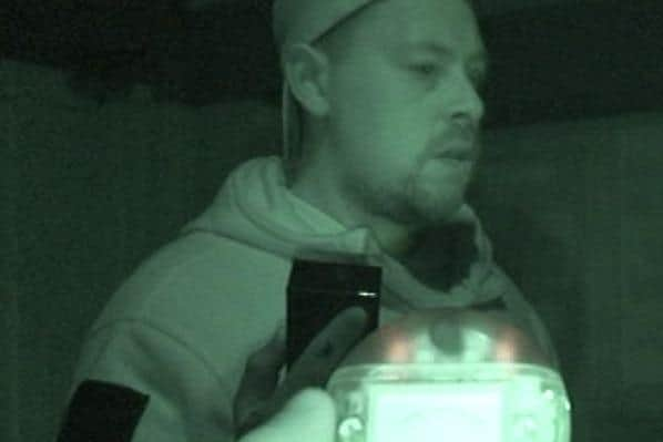 Gathering information at one of the ghost hunts.