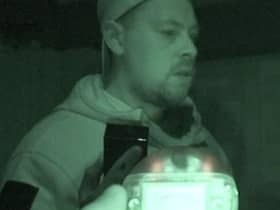Gathering information at one of the ghost hunts.