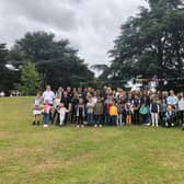 Ukrainian orphanage children who had to flee their homeland when war broke out have enjoyed a day at Warwick Castle. Photo by Steven Carr