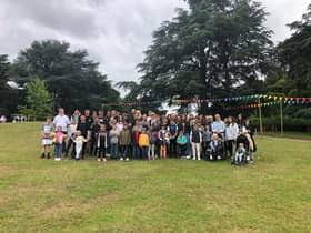 Ukrainian orphanage children who had to flee their homeland when war broke out have enjoyed a day at Warwick Castle. Photo by Steven Carr