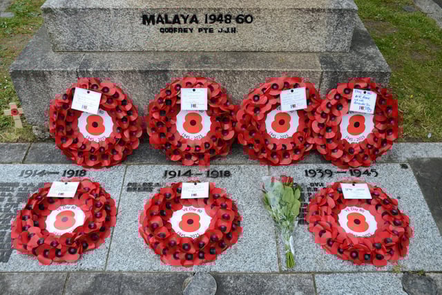 Photos of the service which took place at the war memorial at Euston Place in Leamington town centre on VE Day 80 yesterday (Thursday May 8).