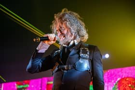 Wayne Coyne of The Flaming Lips on stage at the O2 Academy in Birmingham on Friday, April 25. Photo by David Jackson.