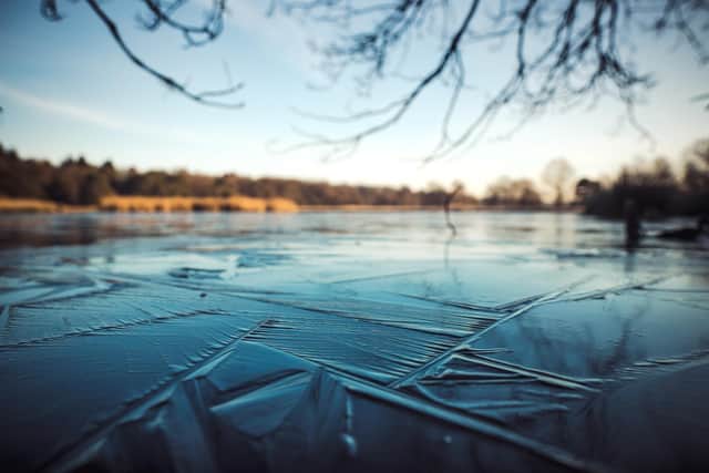 Emergency and public services in Warwickshire are urging residents to head warnings over the dangers of frozen water. Photo supplied by Warwickshire County Council