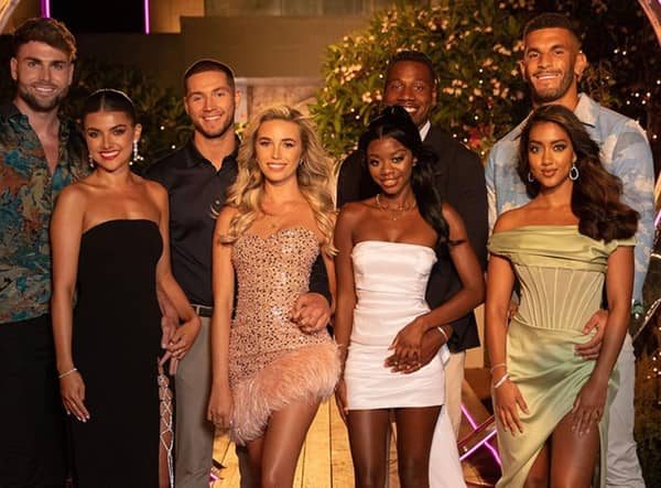 The finalists of winter Love Island 2023: Tom and Samie, Ron and Lana, Tanya and Shaq, and Kai and Sanam (ITV)