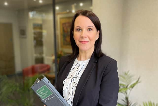 Claire Kirwan, of Blythe Liggins solicitors in Leamington, has expressed disappointment at lack of a report from the HSE into the fatal factory fire. Picture supplied.