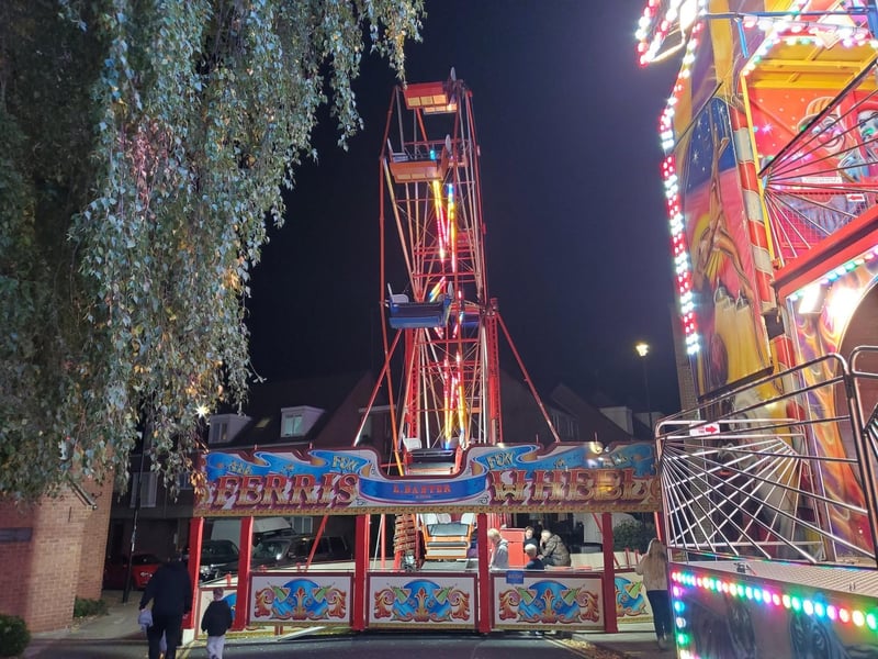The Ferris wheel.