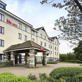 The fire happened at the Ibis in Crick, which is currently housing asylum seekers.