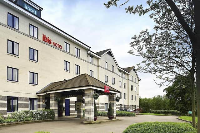 The fire happened at the Ibis in Crick, which is currently housing asylum seekers.