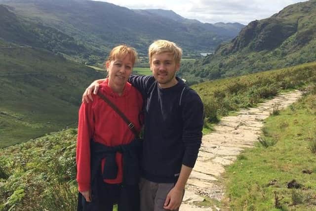 Louise with her son Matt. Photo supplied