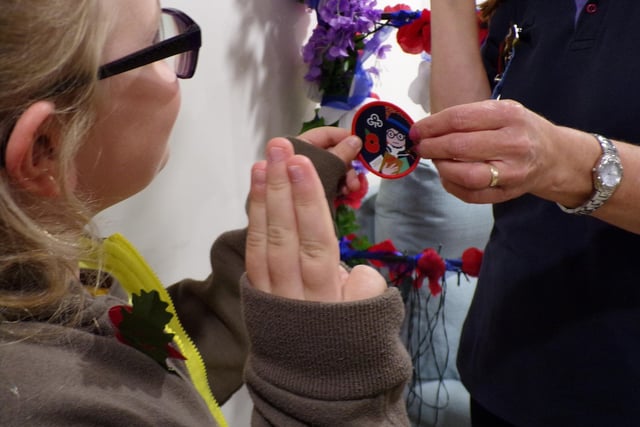 After the session, all the girls and the residents were given the 2023 Girlguiding Remembrance Badge. Photo supplied