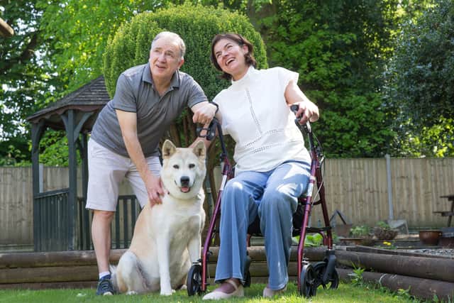 Seckin and Richard McGuirk. Photo supplied by The MND Association