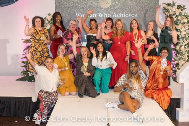 Winners of the Woman Who Achieves Awards 2025 (10th Anniversary) Celebration at Coombe Abbey Hotel
