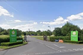 The entrance to Dobbies, forever known as Blooms, off the Straight Mile near Rugby. Photo: Google Street View.