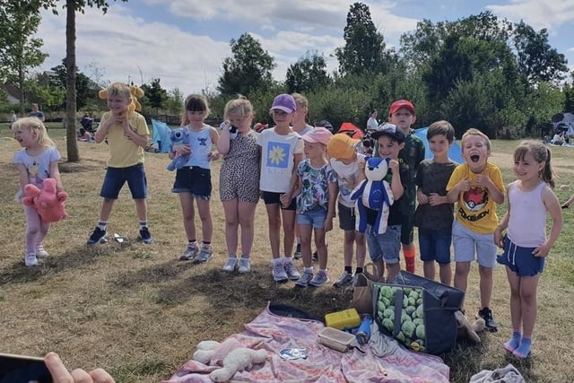 A community picnic in Rugby attracted more than 100 families and plenty of smiling faces.