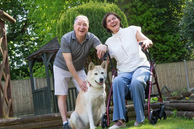 Seckin and Richard McGuirk. Picture: The MND Association