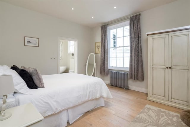 One of the nine bedrooms spread out across the property. Photo by Fine and Country