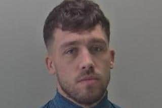Thomas Brazier from Bishops Tachbrook has been jailed for five years after admitting possession with intent to supply cocaine. Photos supplied by Warwickshire Police