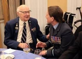 WW2 veteran Russell ‘Rusty’ Waughman at the Bomber Command Memorial. Credit Ollie Dixon.