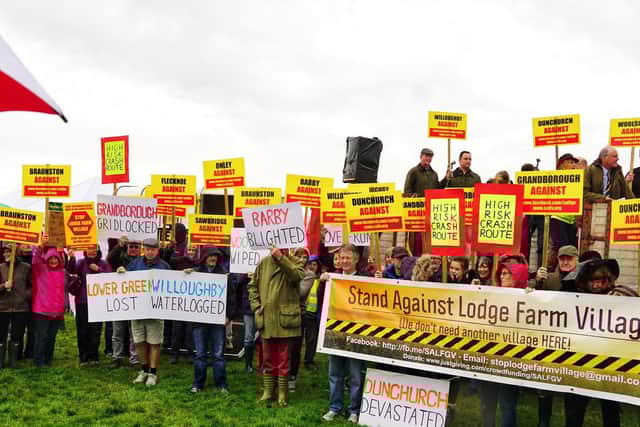 Campaigners are worried about the housing plan.