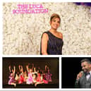 The fundraising event will be taking place in Warwick in May. Top photo shows: Sharon Luca-Chatha who founded the Luca Foundation, bottom left shows the Bollywood Dreams Dance Company and bottom right shows singer Brij Kumar. Photos supplied