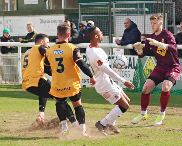 Leamington will be in action again on Good Friday hosting league leaders Brackley Town  (Picture by Sally Ellis)