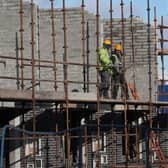 A general view of construction work on the O Cualann Cohousing affordable housing scheme in Ballymun North Dublin. Opposition leader Micheal Martin has accused Taoiseach Leo Varadkar of complacency in his approach to the country's housing crisis.