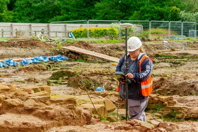Abbey Fields Open Day, Kenilworth - to view the archaeological remains, unearthed during the excavation works of the former swimming pool site.