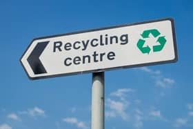 Recycling centres. Stock image.