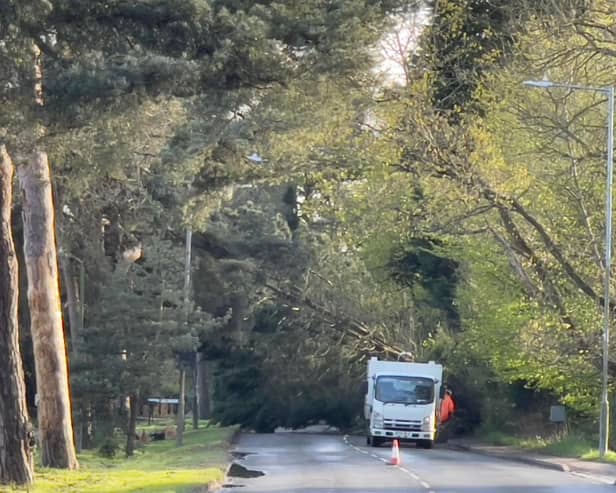 Luckily nobody was hurt in Rugby Road, Dunchurch. Picture: Matty Winter.