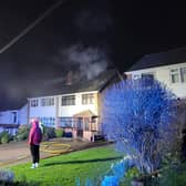 Firefighters at the scene of the fire in Nuneaton