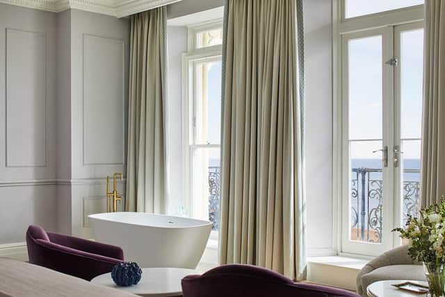 The hotel’s inspirational transformation seamlessly blends with the building’s beautiful architecture.