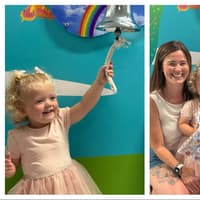 Emotional moment when South Warwickshire toddler rings end of treatment bell, marking the end of her two-year battle with cancer