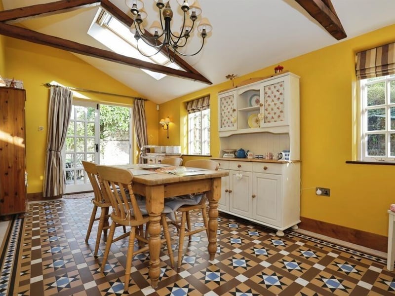 The dining room.