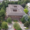 An aerial view of the Riverside House site in Leamington. Picture supplied.