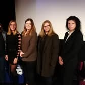 The WCUC alumni with Angela Joyce who took part in a panel discussion around getting into the games industry. From left: Chloe Smith, Leanne Reed, Emily Evans, Amber Silcock, Catherine Sabine, and Angela Joyce. Picture supplied.